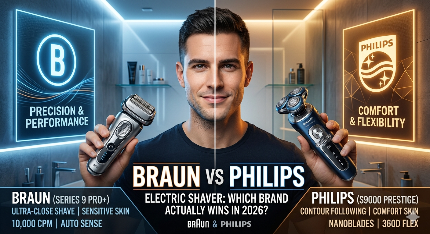 Braun Series 9 Pro vs Philips Norelco 9500 side by side comparison